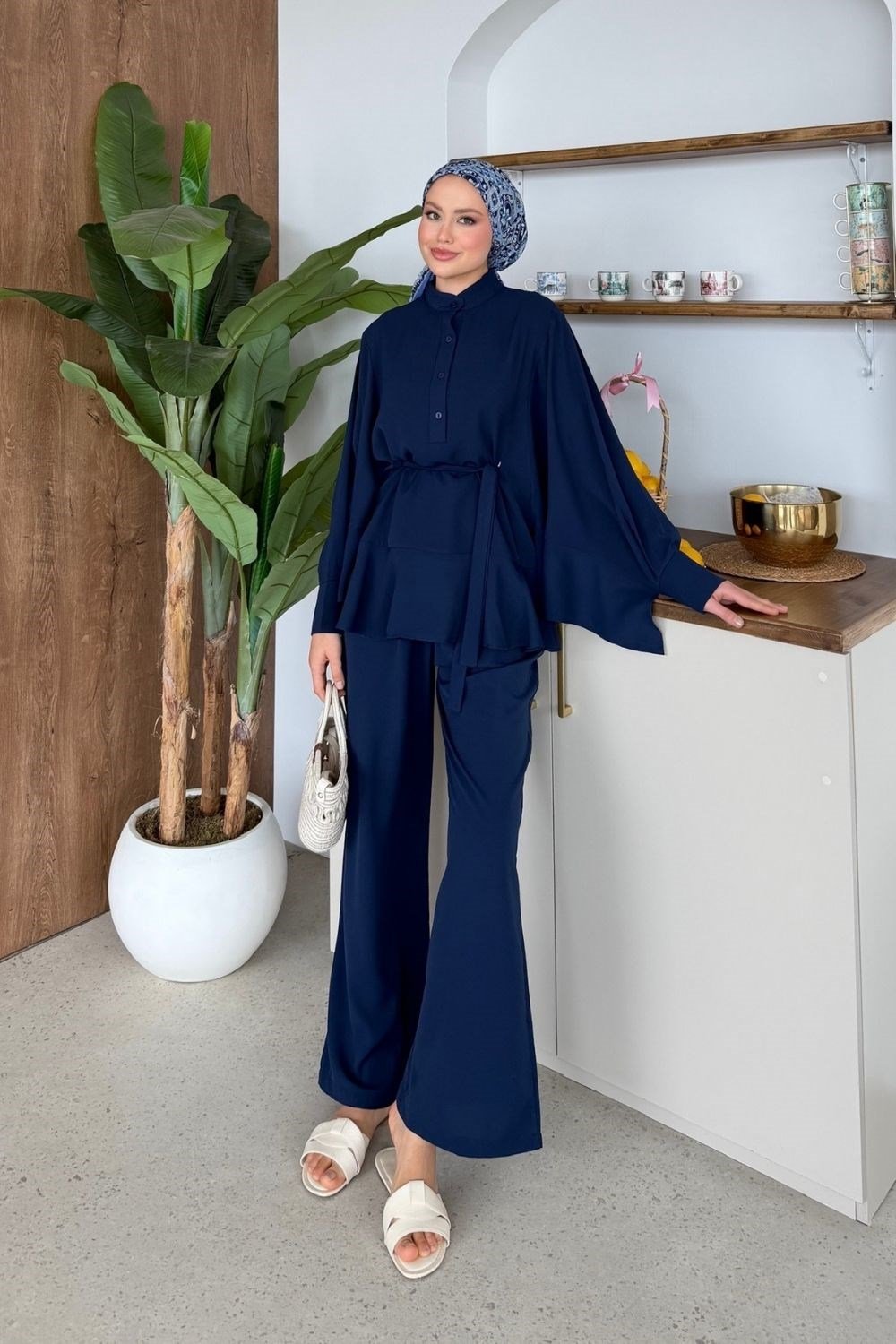 Flow Pantolonlu Takım Lacivert